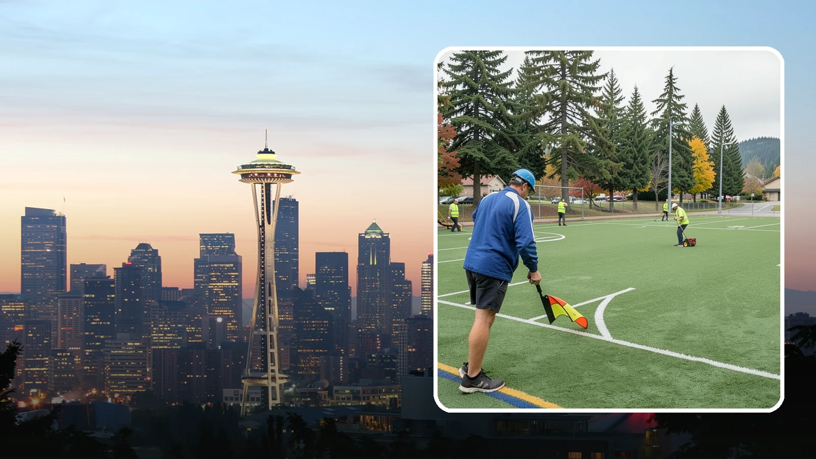 Soccer Field Maintenance in Seattle, King County, WA - Specialized turf care for public soccer pitches that maintains footing, coverage, and safety under heavy play.