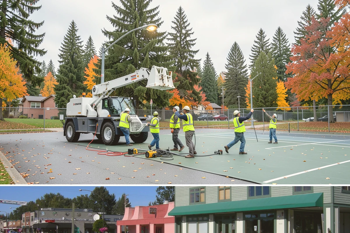 Soccer Field Maintenance in Snoqualmie, King County, WA - Renovation and overseeding are timed to seasonal breaks, while mowing and marking run through spring and fall play.