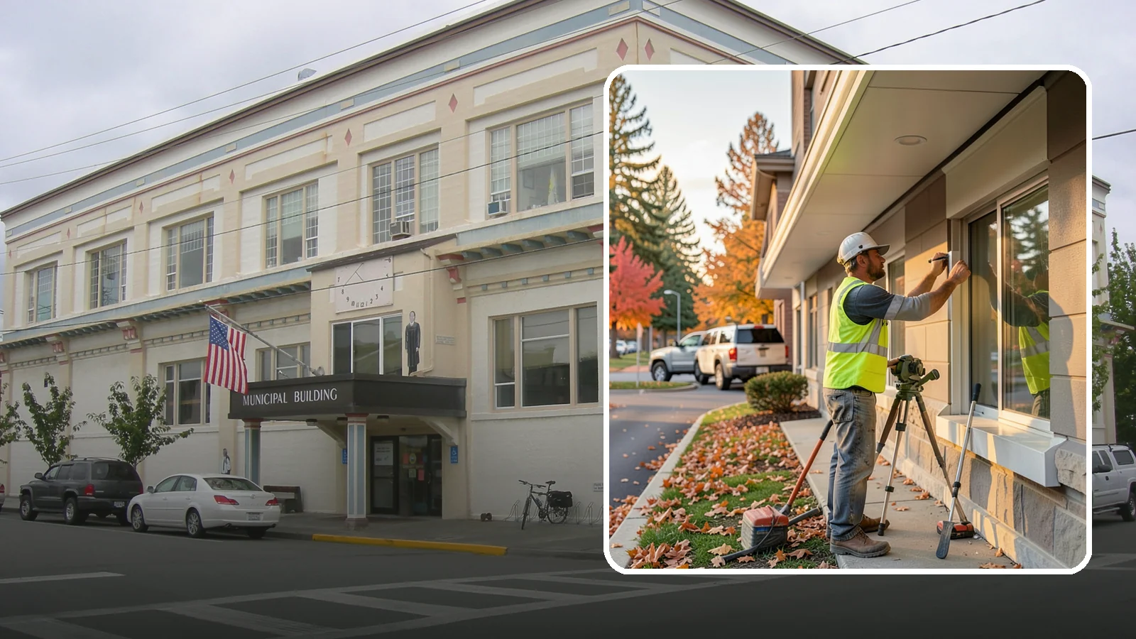 Soffit Repairs in Anacortes, Skagit County, WA - Repair of damaged soffits to restore ventilation and weather protection on public buildings.
