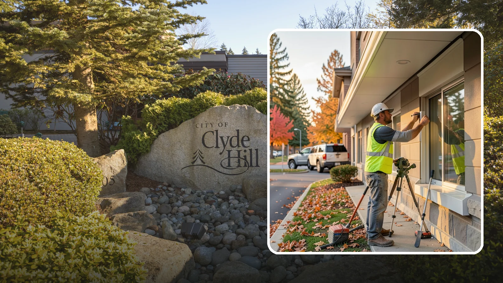 Soffit Repairs in Clyde Hill, King County, WA - Repair of damaged soffits to restore ventilation and weather protection on public buildings.