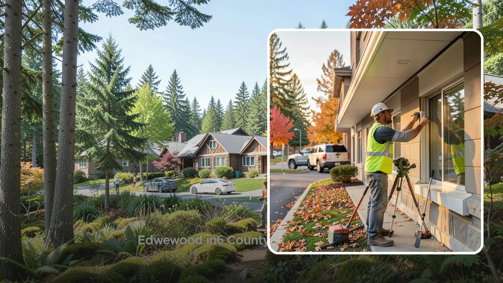 Soffit Repairs in Edgewood, Pierce County, WA - Repair of damaged soffits to restore ventilation and weather protection on public buildings.