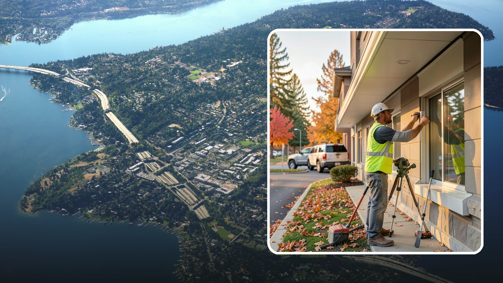 Soffit Repairs in Mercer Island, King County, WA - Repair of damaged soffits to restore ventilation and weather protection on public buildings.