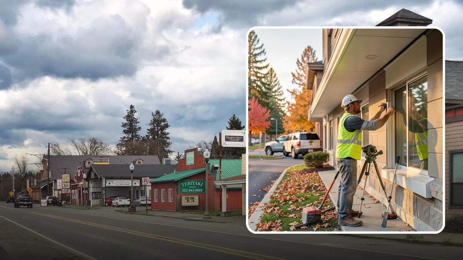 Soffit Repairs in Roy, Pierce County, WA - Repair of damaged soffits to restore ventilation and weather protection on public buildings.