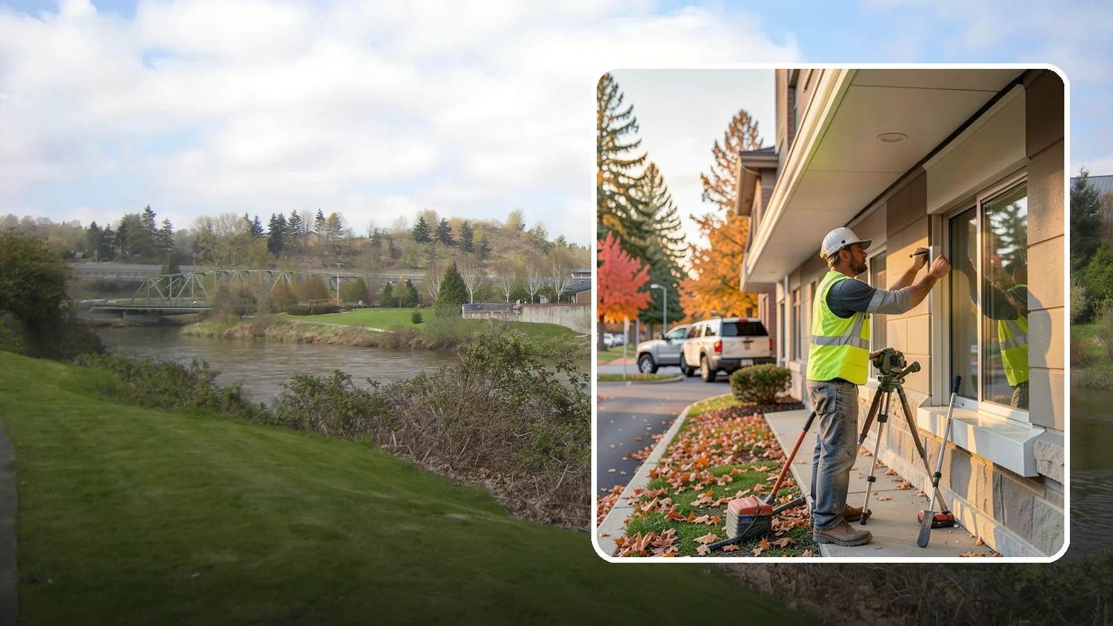 Soffit Repairs in Tukwila, King County, WA - Repair of damaged soffits to restore ventilation and weather protection on public buildings.