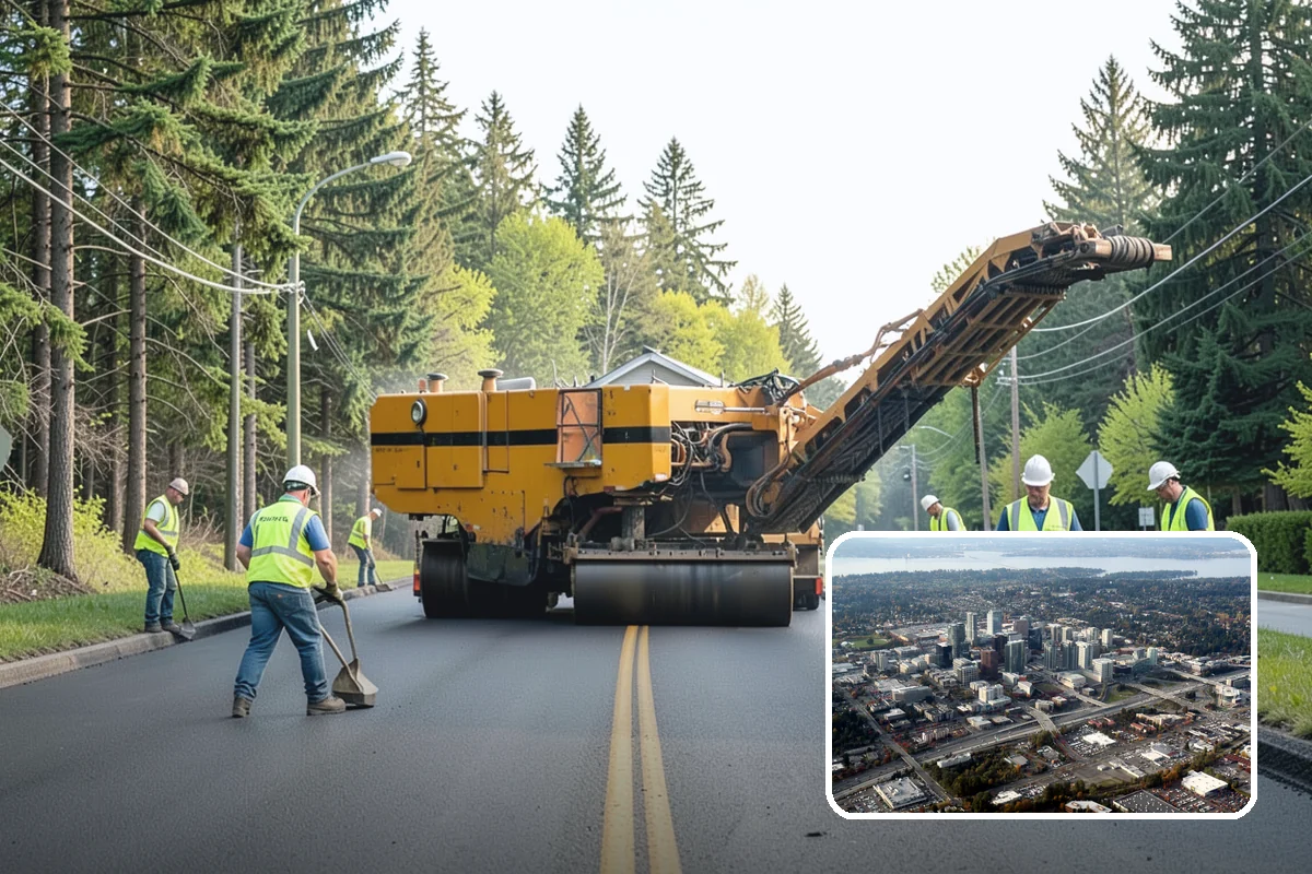 Speed Bump Installation in Bellevue, King County, WA - Effective speed reduction in problem areas