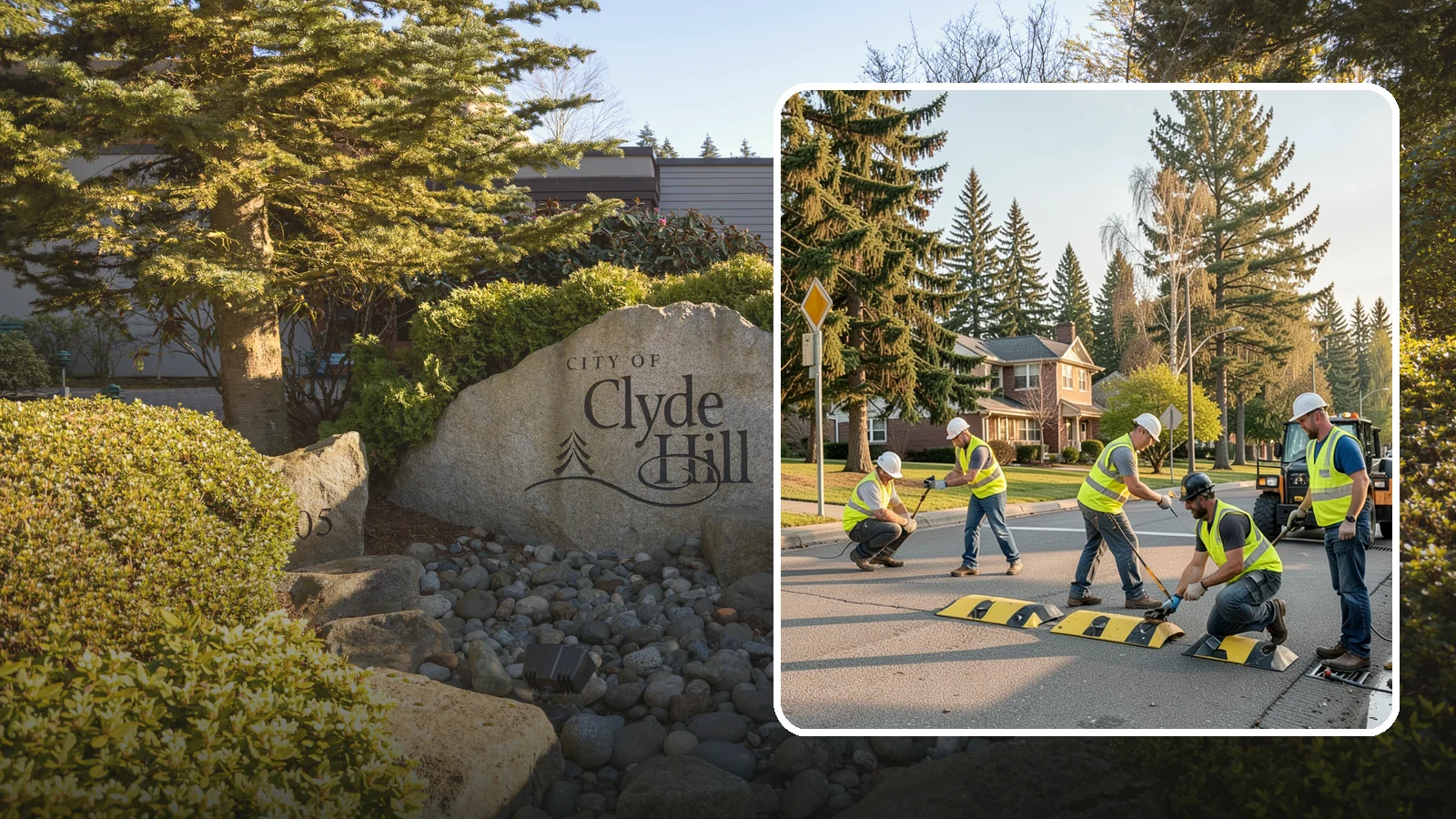 Speed Bump Installation in Clyde Hill, King County, WA - Speed bumps and humps calm traffic in neighborhoods, lots, and around public facilities.