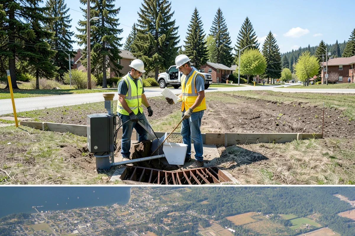 Speed Bump Installation in Coupeville, Island County, WA - Asphalt-formed installations favor warm, dry summer conditions, while prefabricated units can be set nearly year-round.