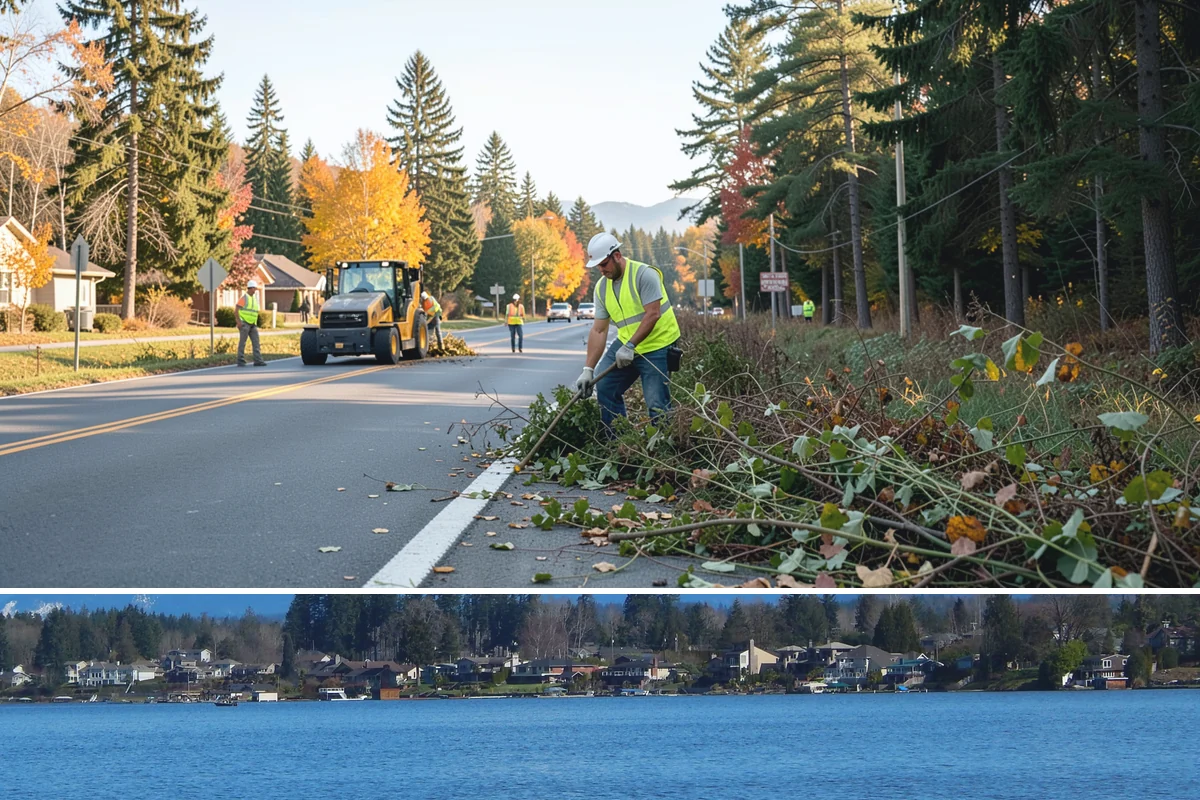 Speed Bump Installation in Lake Stevens, Snohomish County, WA - Asphalt-formed installations favor warm, dry summer conditions, while prefabricated units can be set nearly year-round.