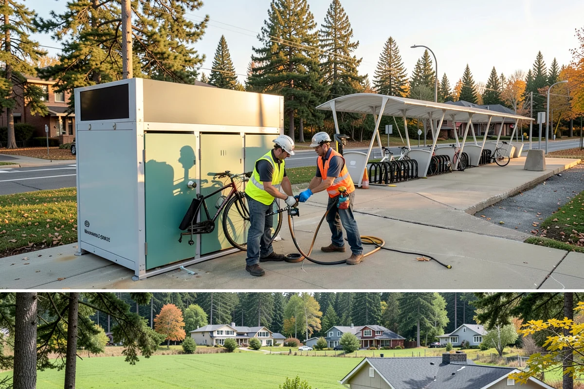 Speed Bump Installation in Lyman, Skagit County, WA - Asphalt-formed installations favor warm, dry summer conditions, while prefabricated units can be set nearly year-round.