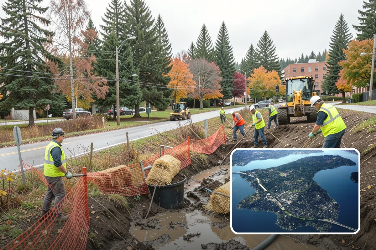 Speed Bump Installation in Mercer Island, King County, WA - Effective speed reduction in problem areas