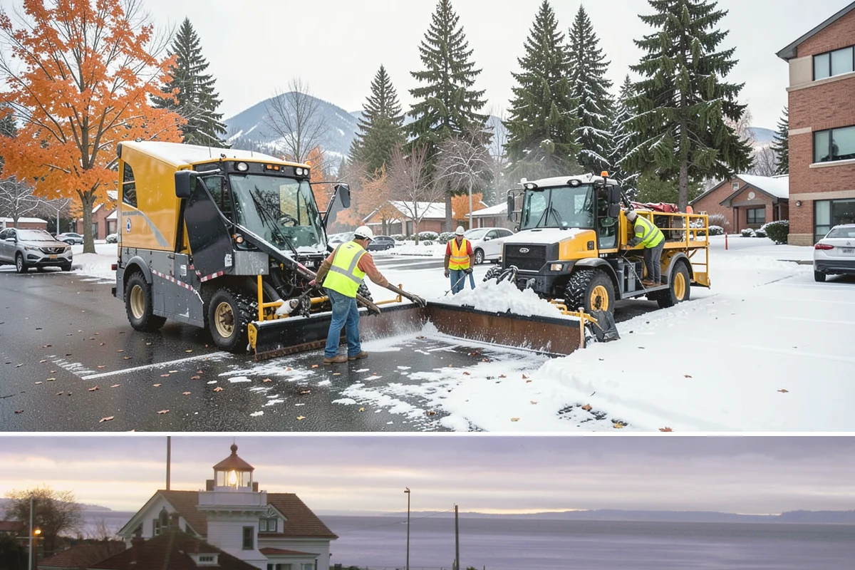 Speed Bump Installation in Mukilteo, Snohomish County, WA - Asphalt-formed installations favor warm, dry summer conditions, while prefabricated units can be set nearly year-round.