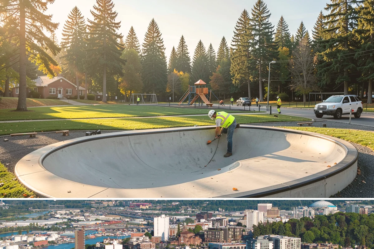 Speed Bump Installation in Tacoma, Pierce County, WA - Asphalt-formed installations favor warm, dry summer conditions, while prefabricated units can be set nearly year-round.