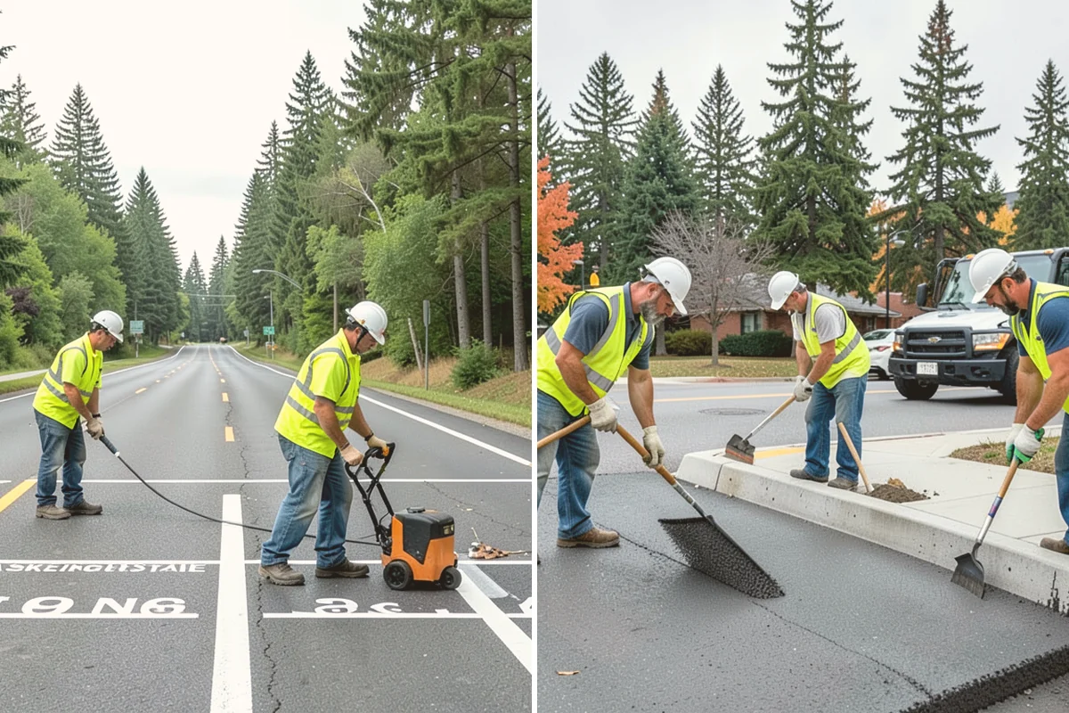 Speed Hump Construction in Algona, King County, WA - Confirm the location, profile, and drainage impacts