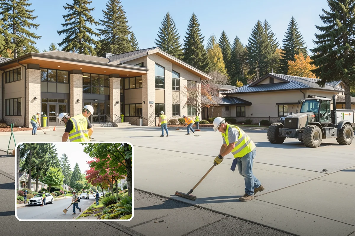 Speed Hump Construction in Beaux Arts Village, King County, WA - Reduces vehicle speeds in sensitive corridors