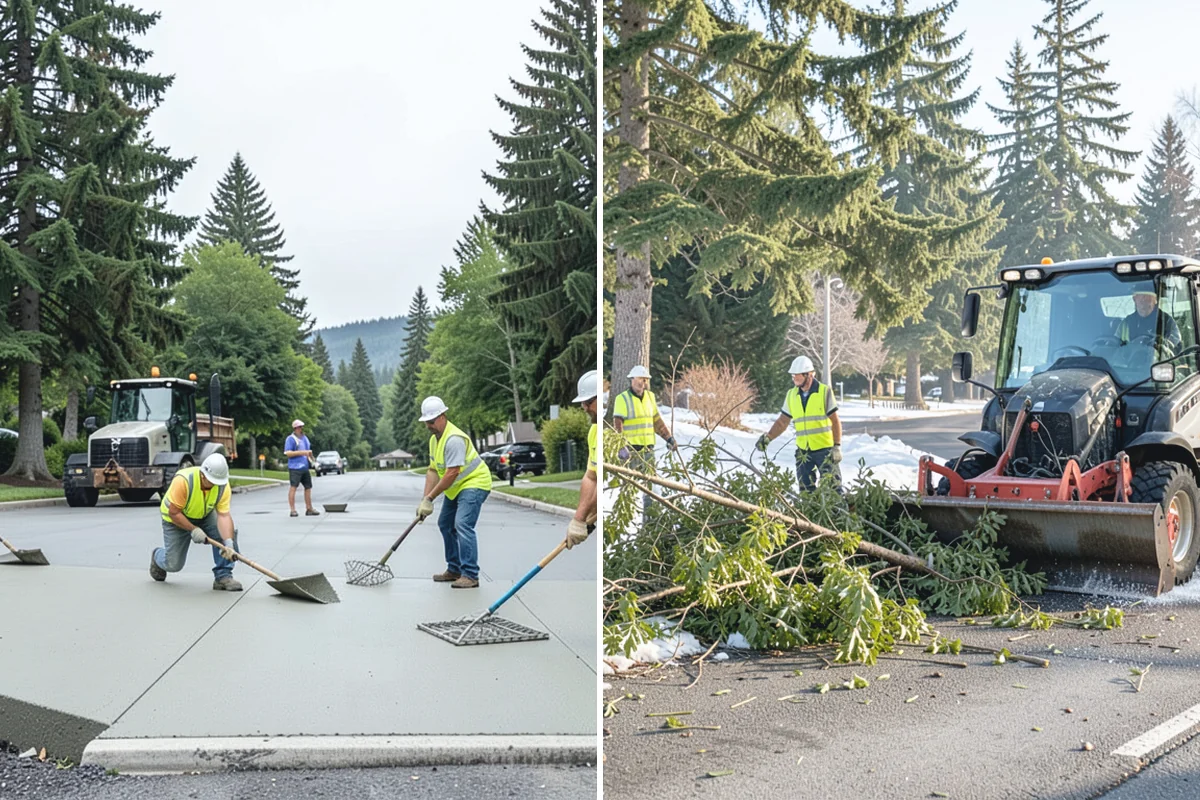 Speed Hump Construction in Buckley, Pierce County, WA - Confirm the location, profile, and drainage impacts