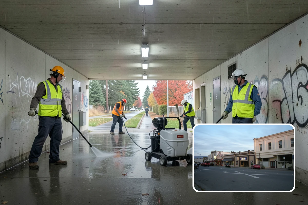 Speed Hump Construction in Burlington, Skagit County, WA - Reduces vehicle speeds in sensitive corridors
