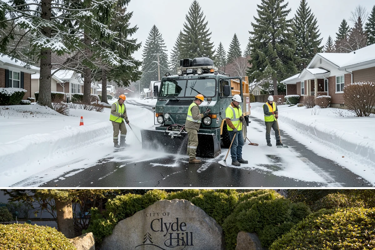 Speed Hump Construction in Clyde Hill, King County, WA - Speed humps are placed in warm, dry weather so the asphalt compacts to the precise profile that calming performance depends on.