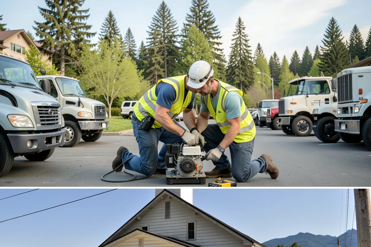 Speed Hump Construction in Concrete, Skagit County, WA - Speed humps are placed in warm, dry weather so the asphalt compacts to the precise profile that calming performance depends on.