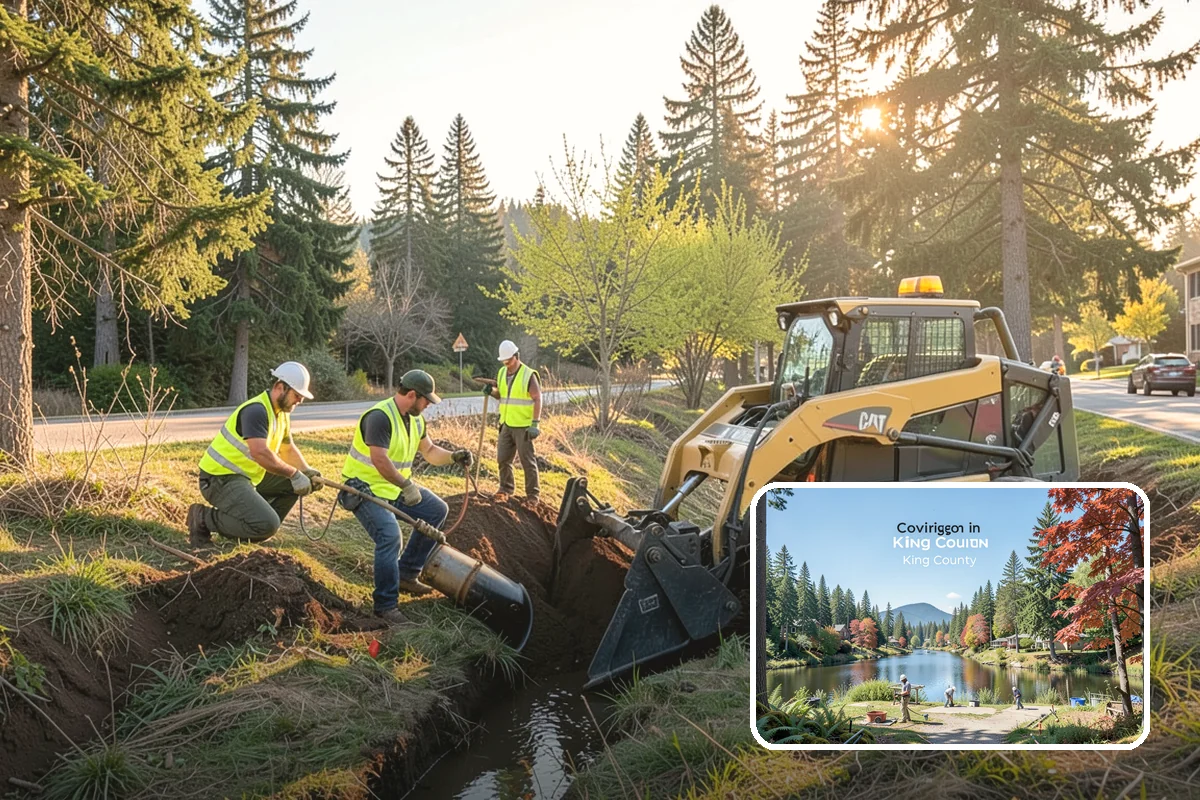 Speed Hump Construction in Covington, King County, WA - Reduces vehicle speeds in sensitive corridors