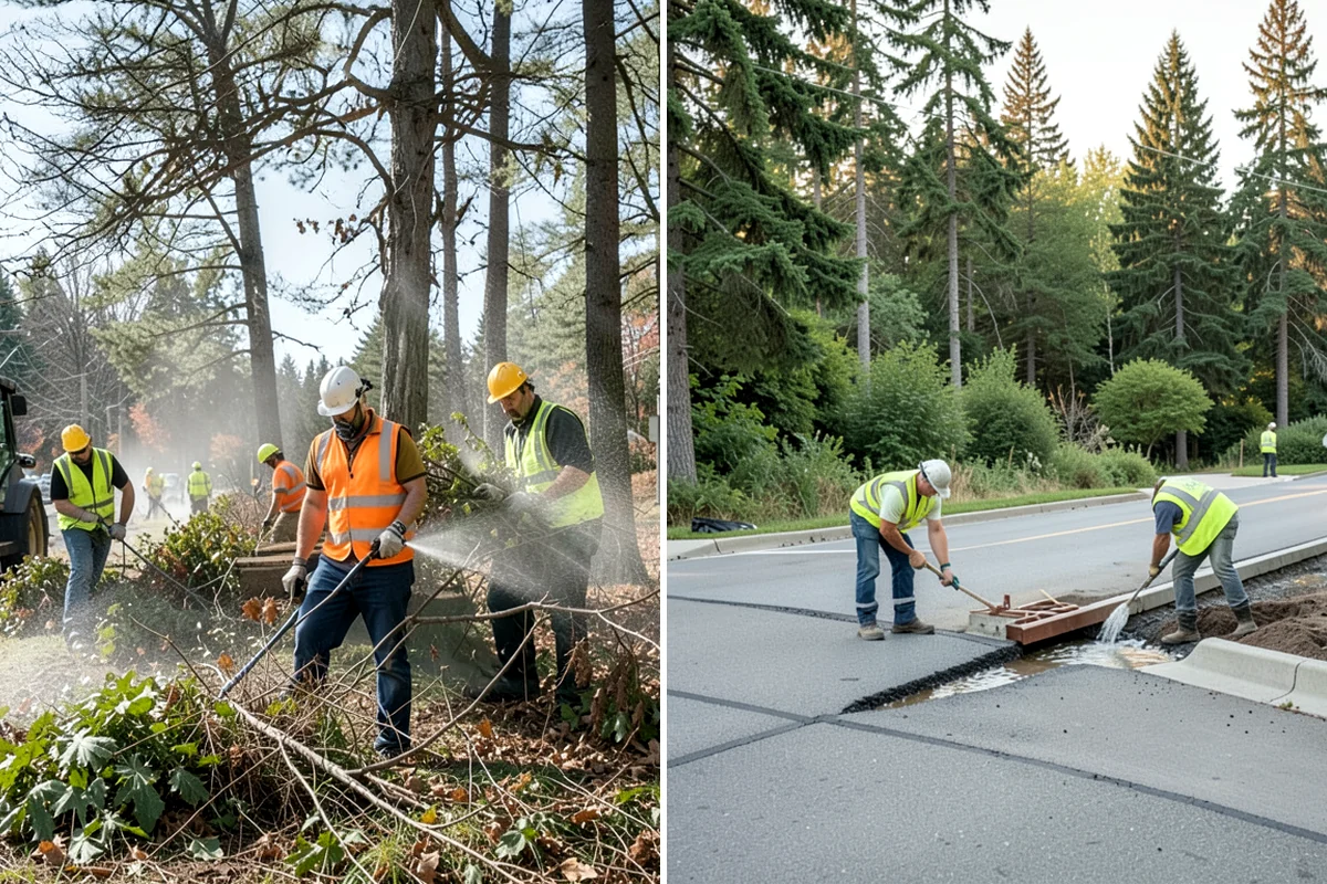Speed Hump Construction in Federal Way, King County, WA - Confirm the location, profile, and drainage impacts