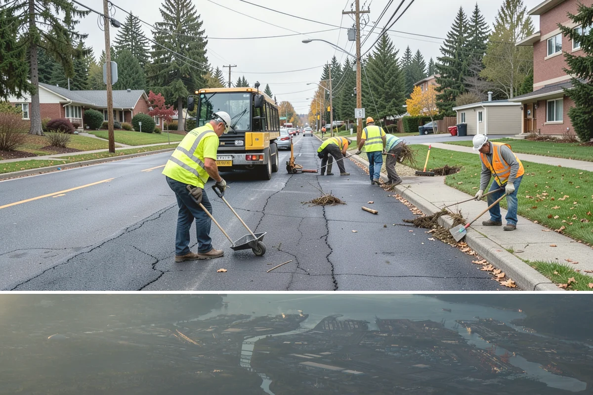 Speed Hump Construction in Fife, Pierce County, WA - Speed humps are placed in warm, dry weather so the asphalt compacts to the precise profile that calming performance depends on.