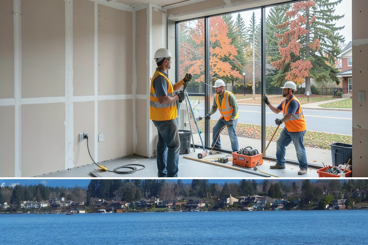 Speed Hump Construction in Lake Stevens, Snohomish County, WA - Speed humps are placed in warm, dry weather so the asphalt compacts to the precise profile that calming performance depends on.