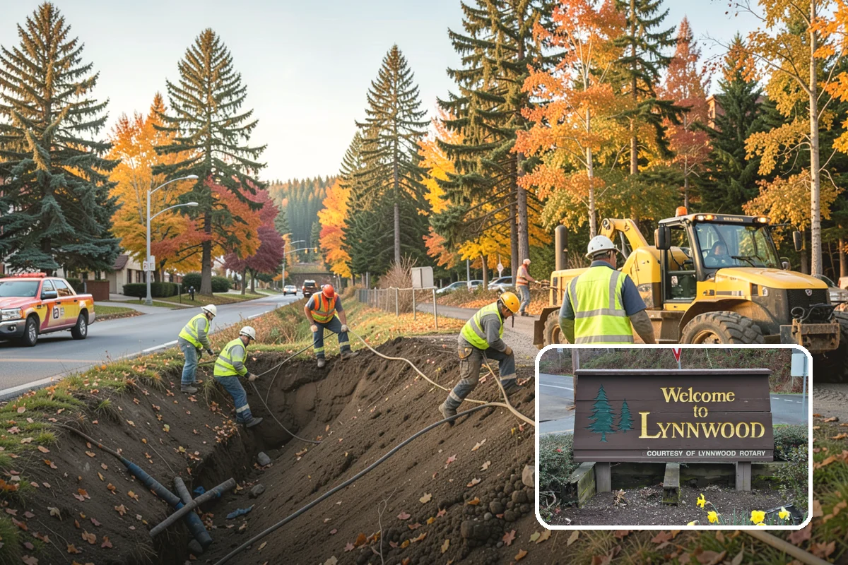 Speed Hump Construction in Lynnwood, Snohomish County, WA - Reduces vehicle speeds in sensitive corridors