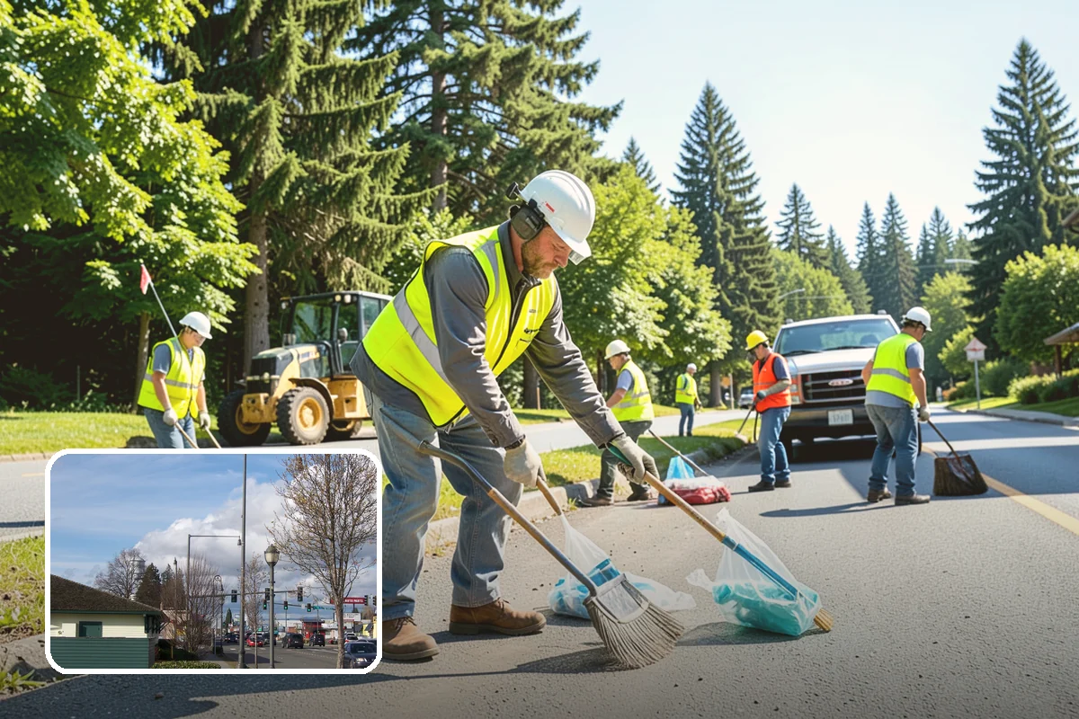 Speed Hump Construction in Marysville, Snohomish County, WA - Reduces vehicle speeds in sensitive corridors