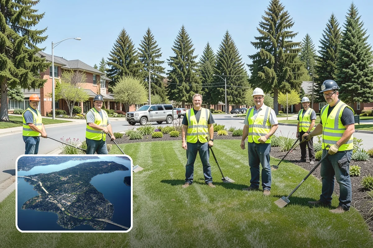 Speed Hump Construction in Mercer Island, King County, WA - Reduces vehicle speeds in sensitive corridors