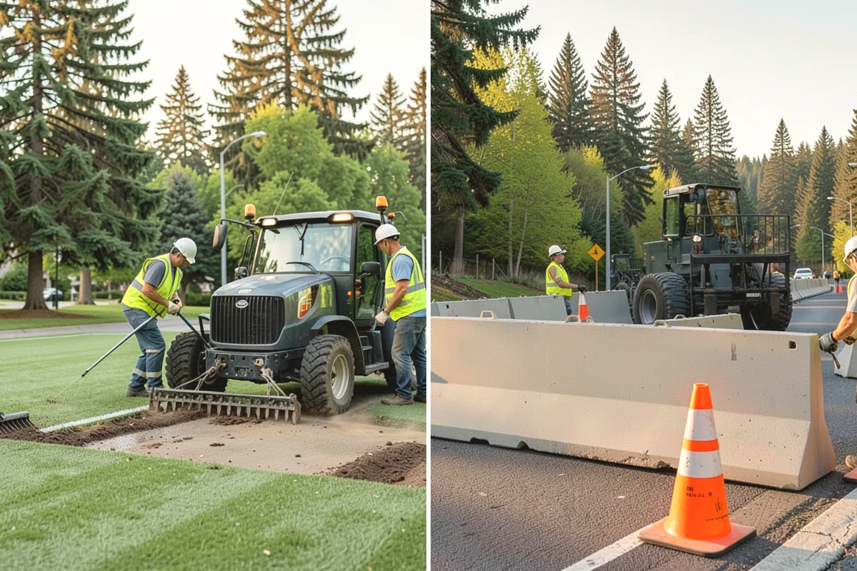 Speed Hump Construction in Mercer Island, King County, WA - Confirm the location, profile, and drainage impacts