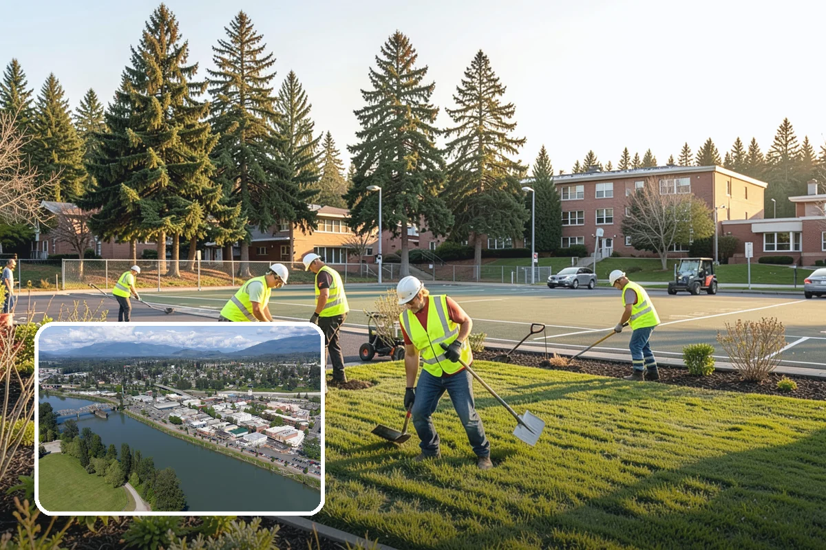 Speed Hump Construction in Mount Vernon, Skagit County, WA - Reduces vehicle speeds in sensitive corridors