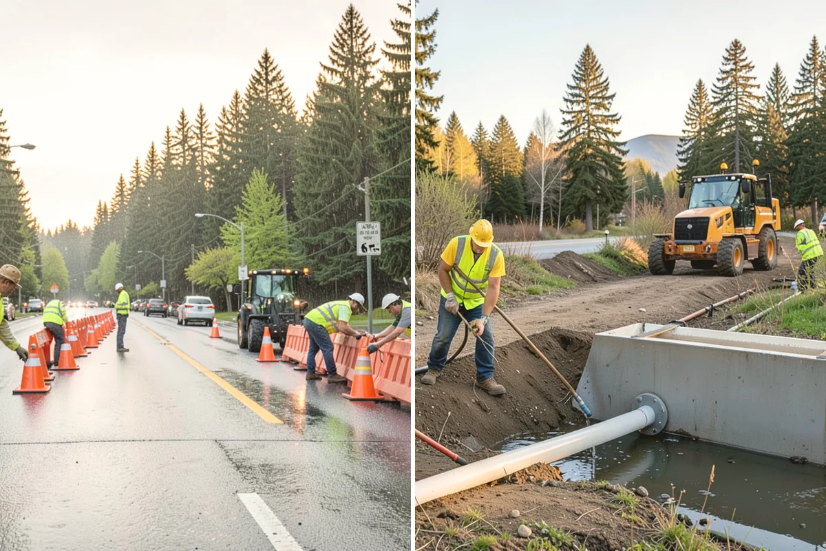 Speed Hump Construction in Mukilteo, Snohomish County, WA - Confirm the location, profile, and drainage impacts