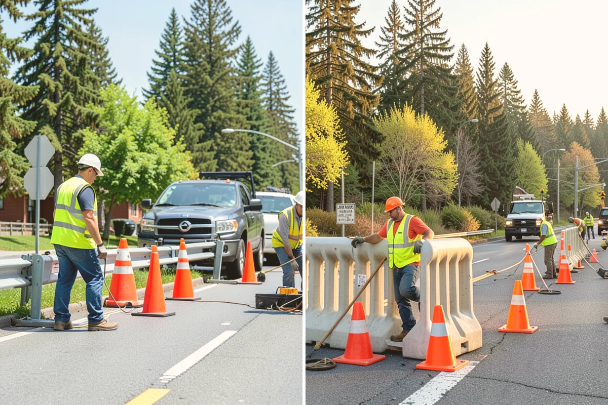 Speed Hump Construction in Newcastle, King County, WA - Confirm the location, profile, and drainage impacts