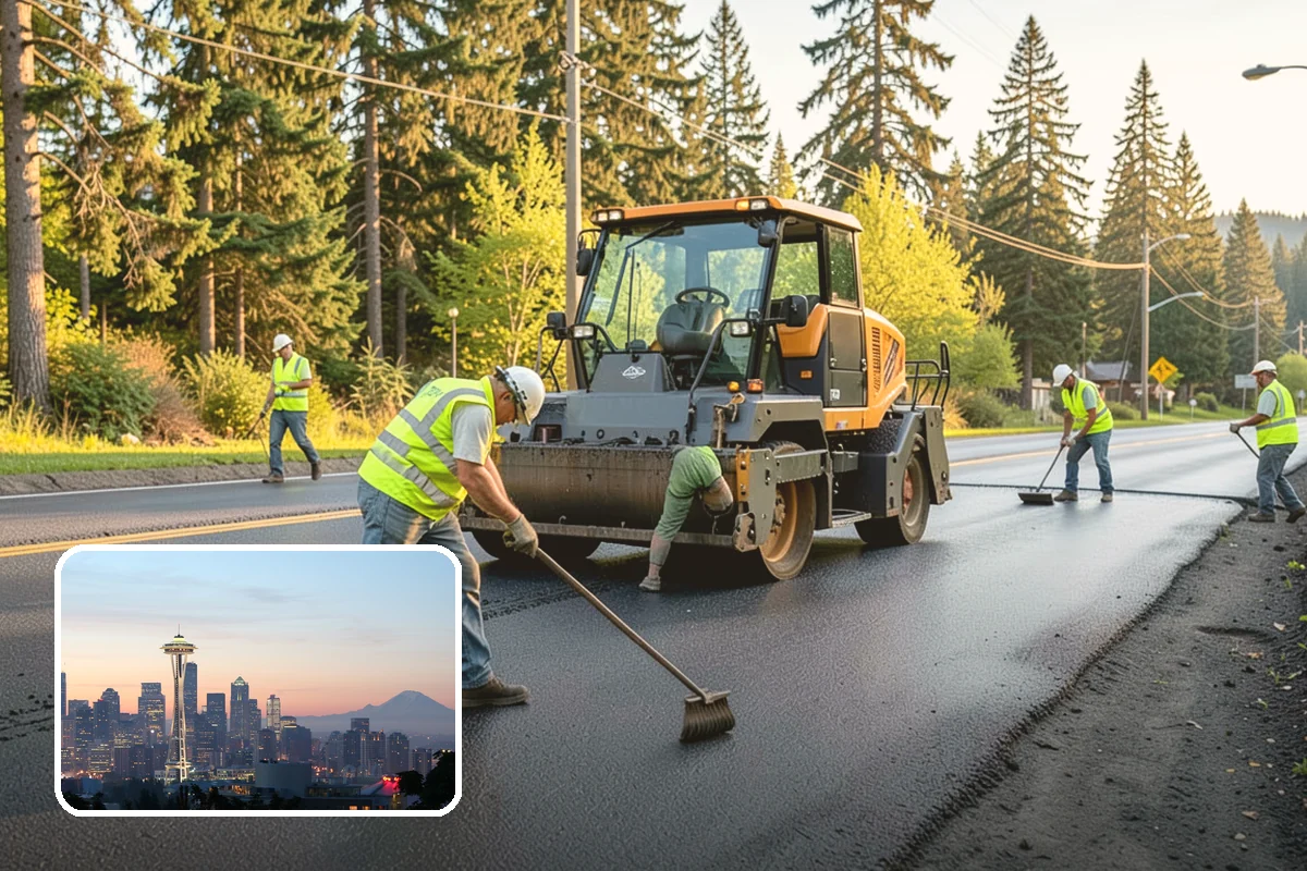 Speed Hump Construction in Seattle, King County, WA - Reduces vehicle speeds in sensitive corridors