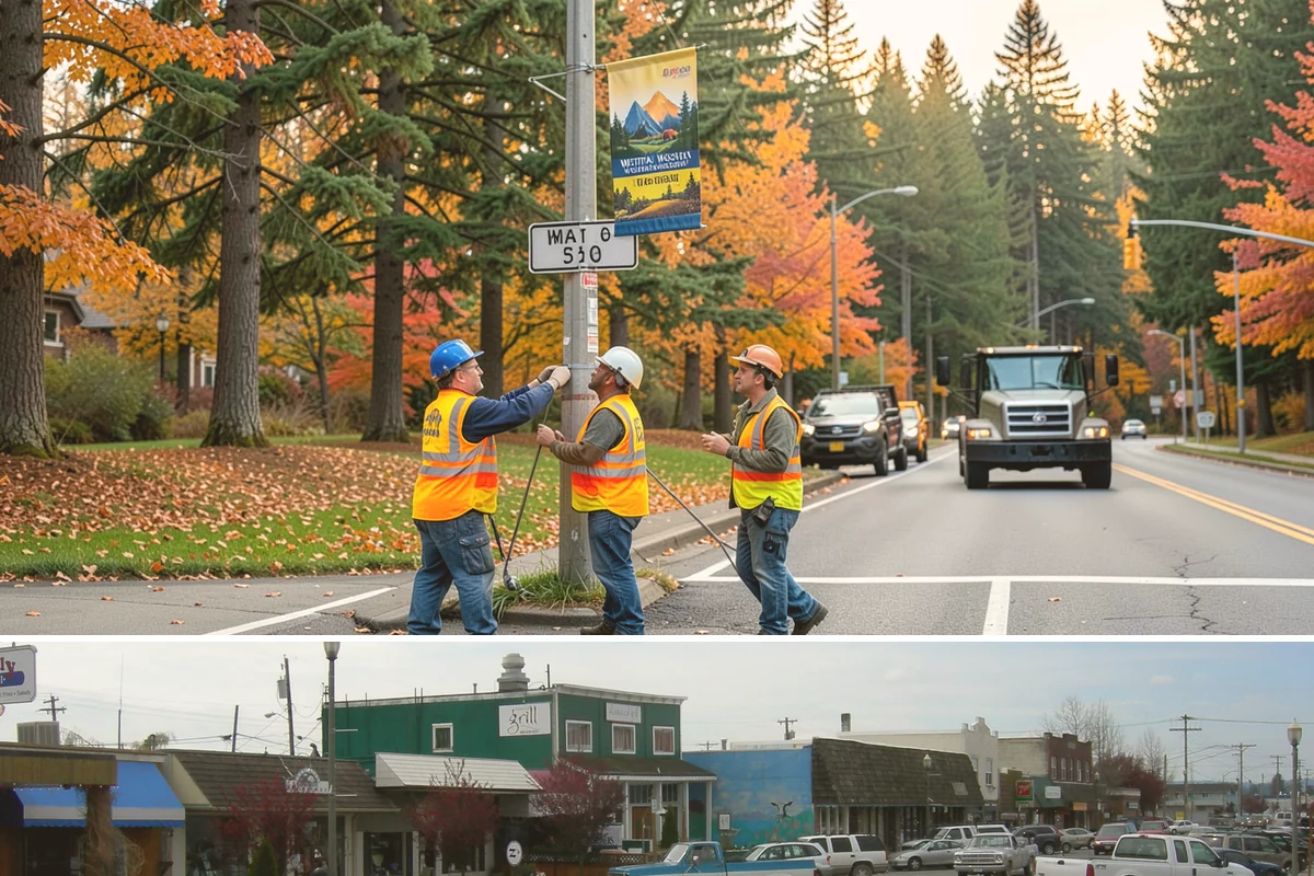 Speed Hump Construction in Stanwood, Snohomish County, WA - Speed humps are placed in warm, dry weather so the asphalt compacts to the precise profile that calming performance depends on.