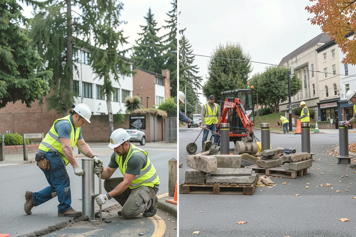 Speed Hump Construction in Steilacoom, Pierce County, WA - Confirm the location, profile, and drainage impacts
