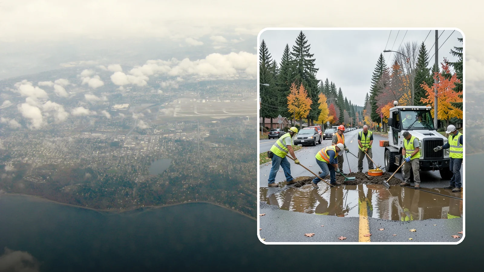 Spill Response in Burien, King County, WA - Rapid containment and cleanup of hazardous and non-hazardous spills threatening the storm system.