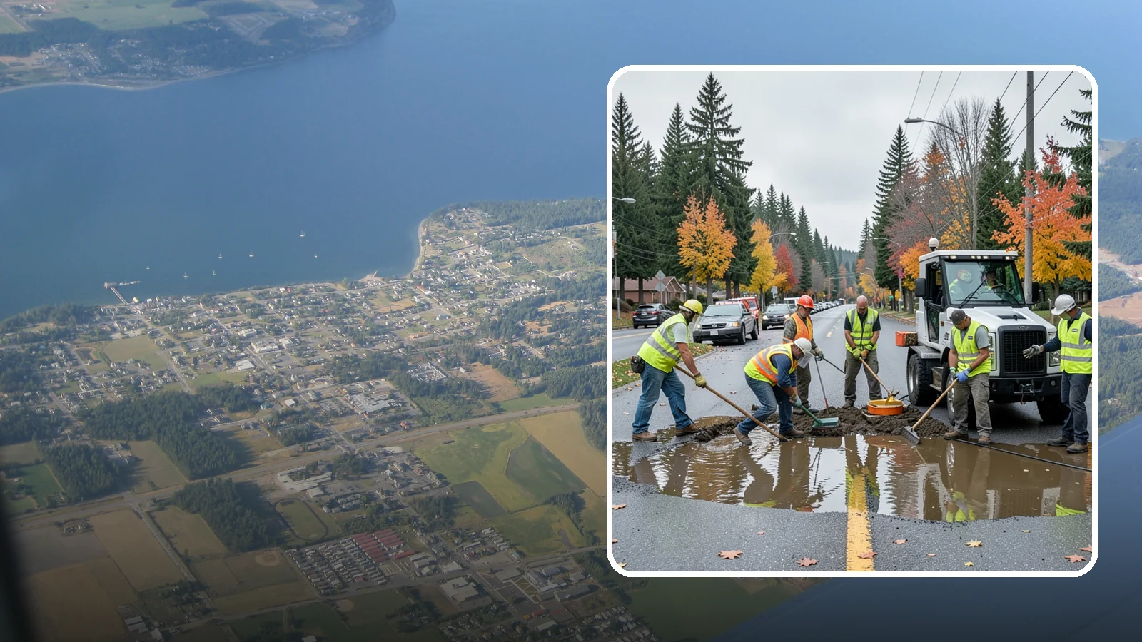Spill Response in Coupeville, Island County, WA - Rapid containment and cleanup of hazardous and non-hazardous spills threatening the storm system.