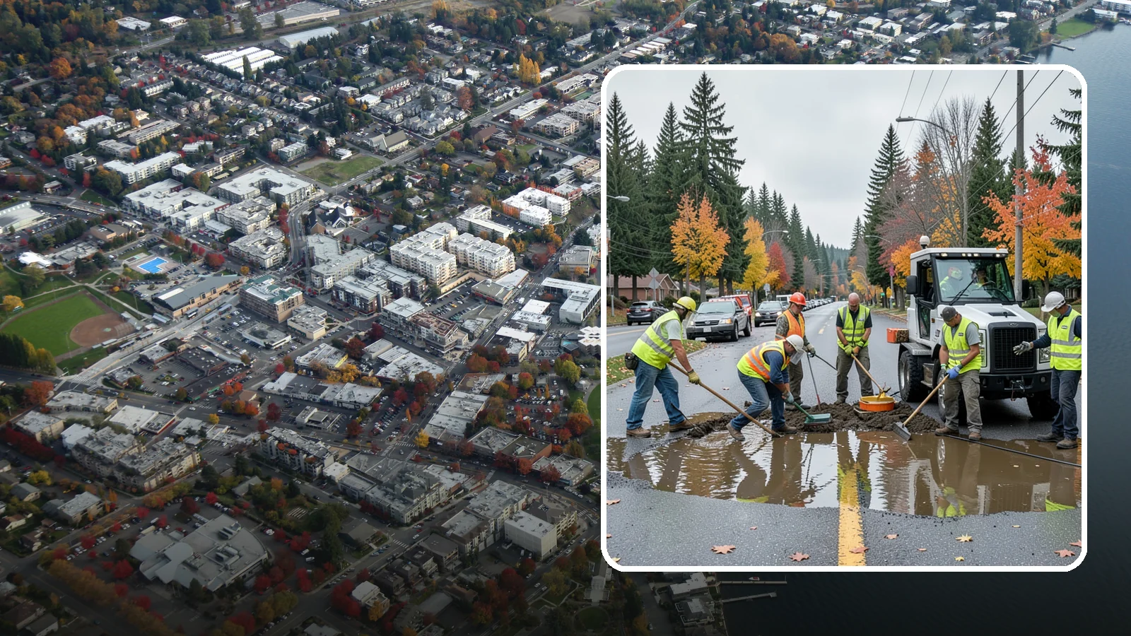 Spill Response in Kirkland, King County, WA - Rapid containment and cleanup of hazardous and non-hazardous spills threatening the storm system.