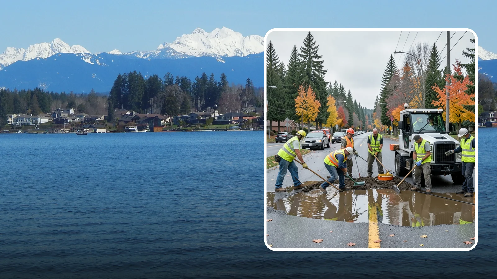 Spill Response in Lake Stevens, Snohomish County, WA - Rapid containment and cleanup of hazardous and non-hazardous spills threatening the storm system.