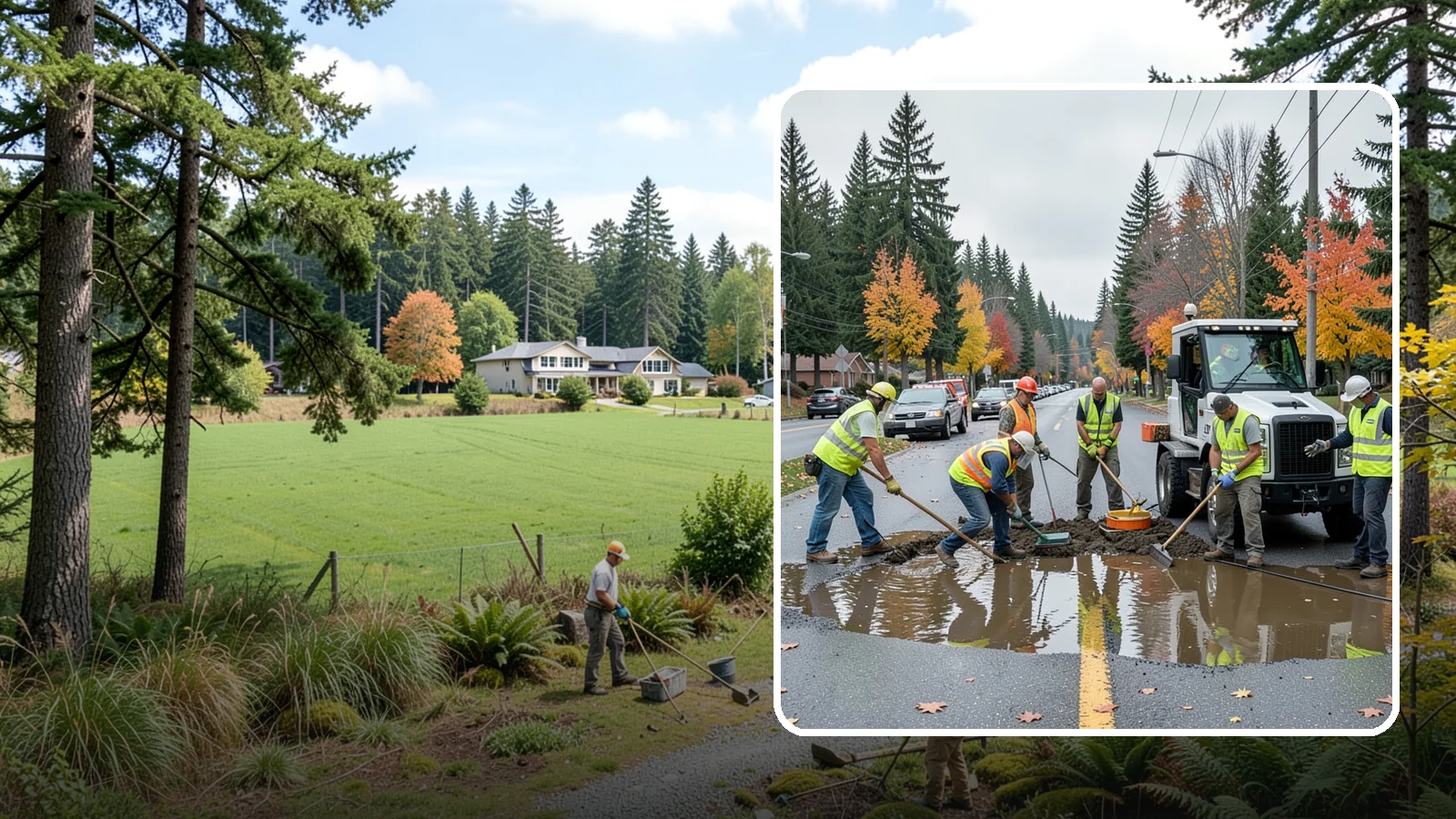 Spill Response in Lyman, Skagit County, WA - Rapid containment and cleanup of hazardous and non-hazardous spills threatening the storm system.