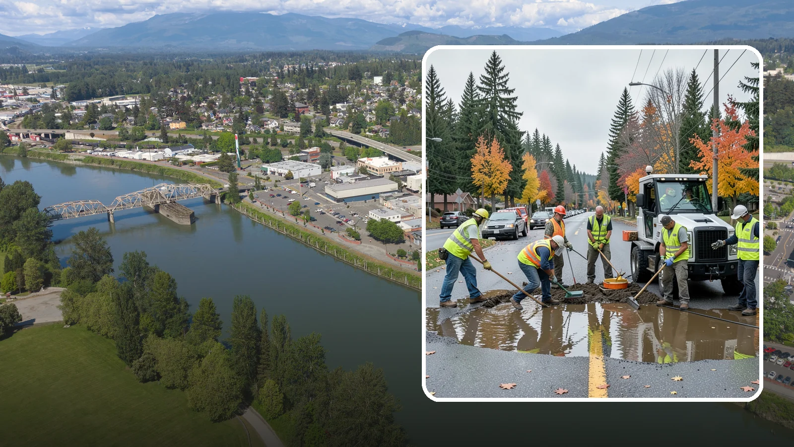 Spill Response in Mount Vernon, Skagit County, WA - Rapid containment and cleanup of hazardous and non-hazardous spills threatening the storm system.