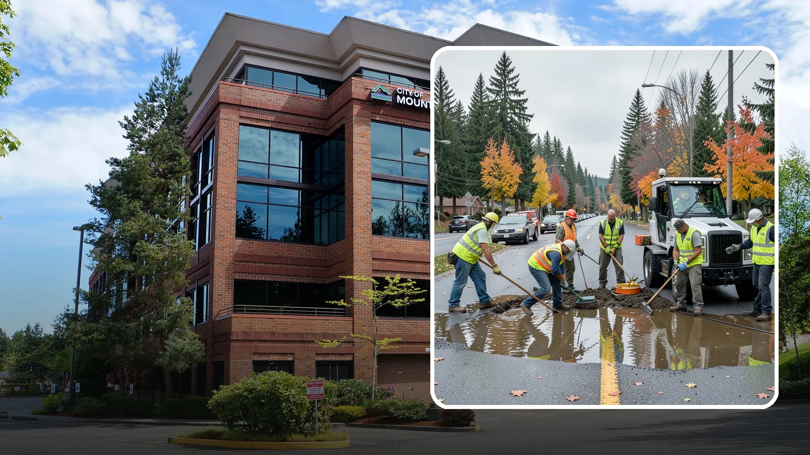 Spill Response in Mountlake Terrace, Snohomish County, WA - Rapid containment and cleanup of hazardous and non-hazardous spills threatening the storm system.
