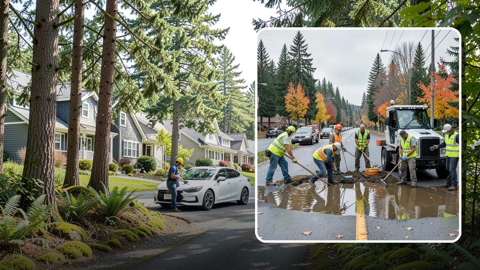 Spill Response in Normandy Park, King County, WA - Rapid containment and cleanup of hazardous and non-hazardous spills threatening the storm system.