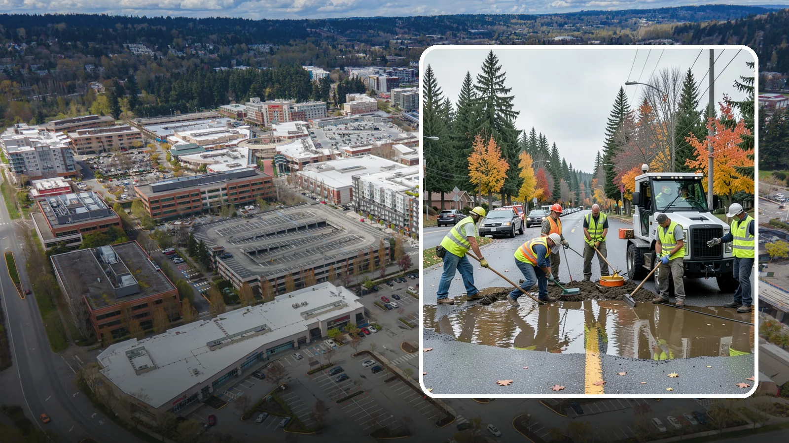 Spill Response in Redmond, King County, WA - Rapid containment and cleanup of hazardous and non-hazardous spills threatening the storm system.