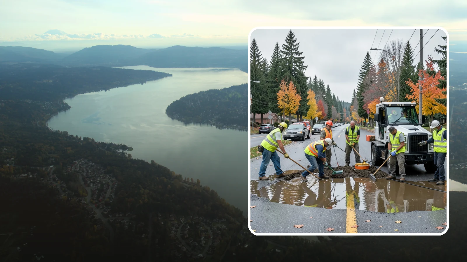 Spill Response in Sammamish, King County, WA - Rapid containment and cleanup of hazardous and non-hazardous spills threatening the storm system.