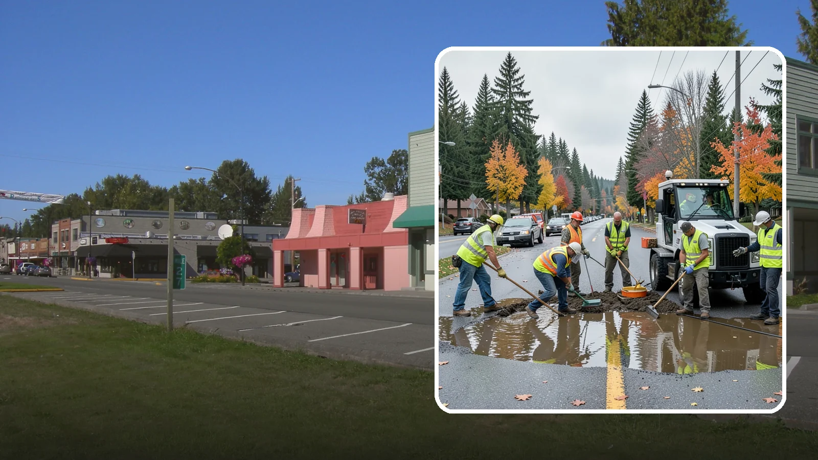 Spill Response in Snoqualmie, King County, WA - Rapid containment and cleanup of hazardous and non-hazardous spills threatening the storm system.