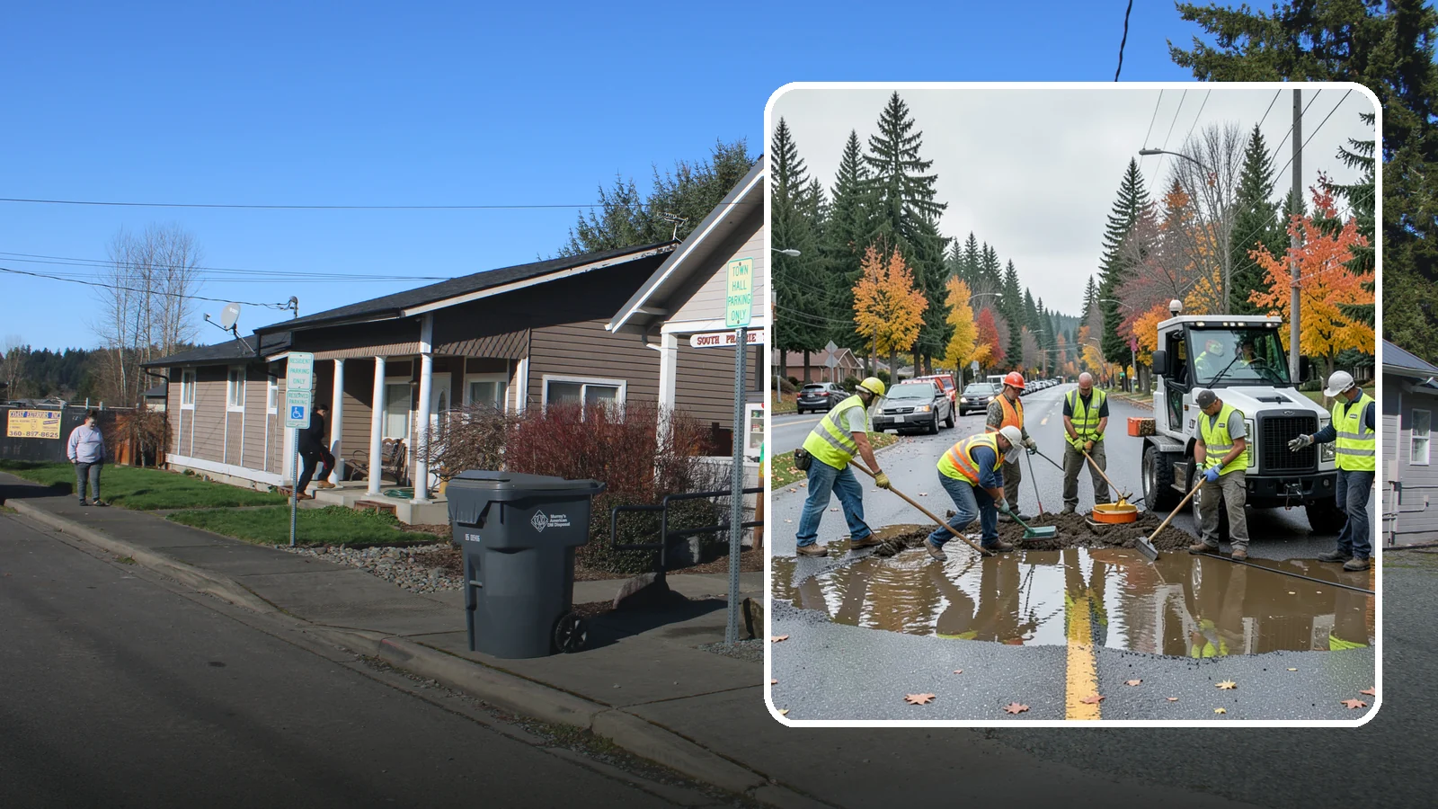 Spill Response in South Prairie, Pierce County, WA - Rapid containment and cleanup of hazardous and non-hazardous spills threatening the storm system.