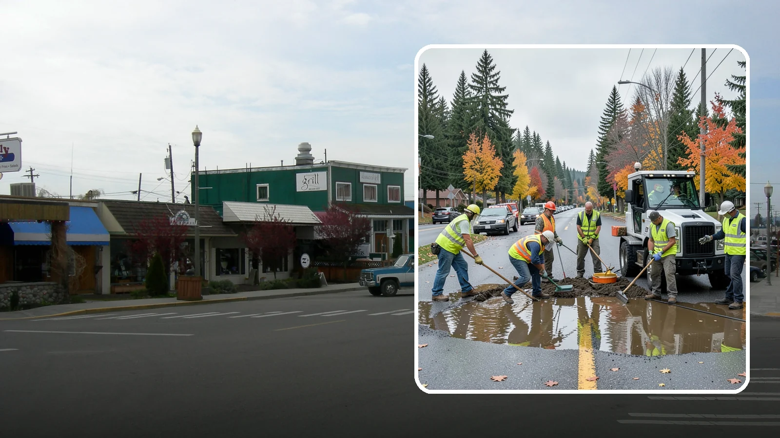 Spill Response in Stanwood, Snohomish County, WA - Rapid containment and cleanup of hazardous and non-hazardous spills threatening the storm system.