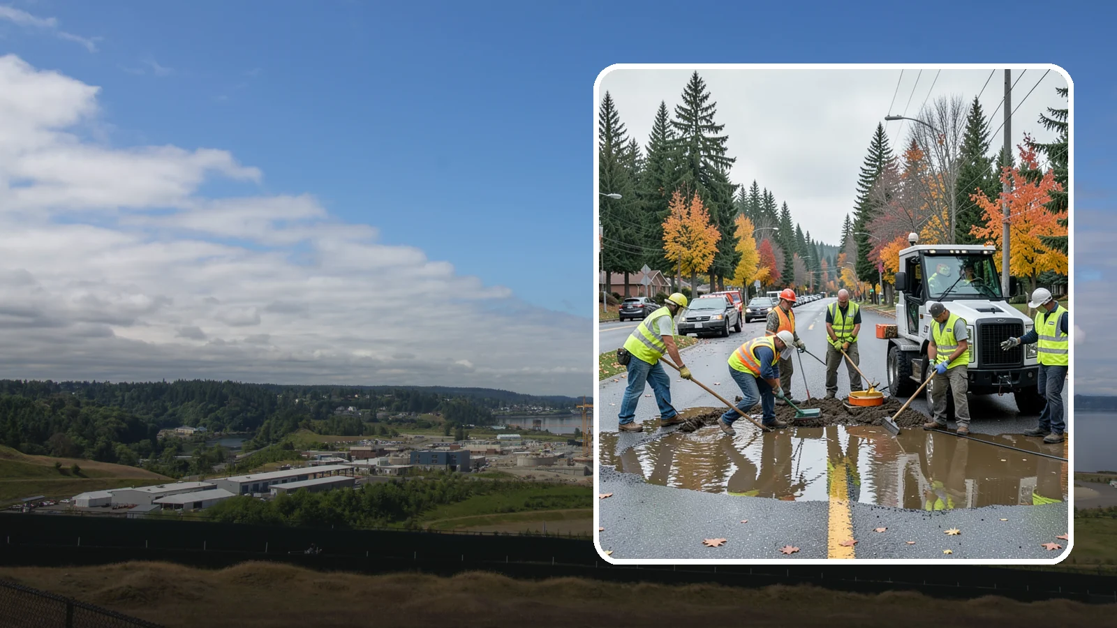 Spill Response in University Place, Pierce County, WA - Rapid containment and cleanup of hazardous and non-hazardous spills threatening the storm system.